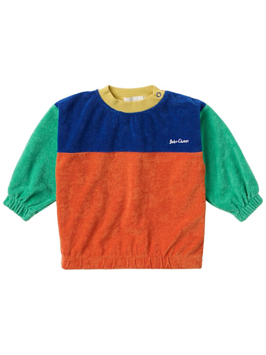 Bobo Choses - Color block cotton blend sweatshirt