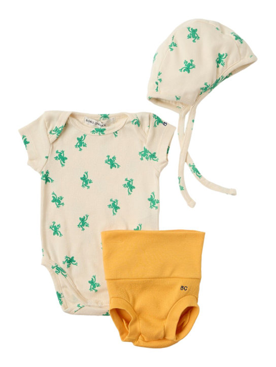 Bobo Choses - Hopping Frog printed cotton blend set