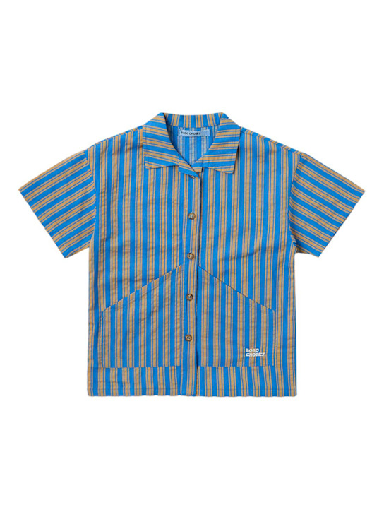 Bobo Choses - Striped cotton poplin shirt