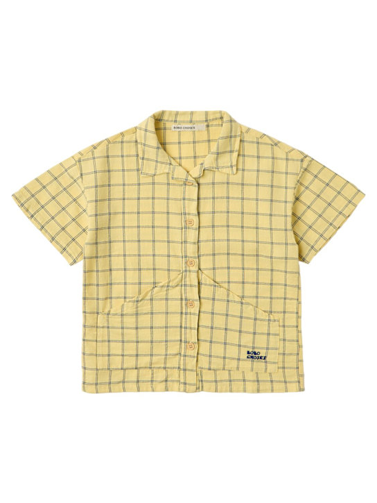Bobo Choses: Check cotton poplin shirt