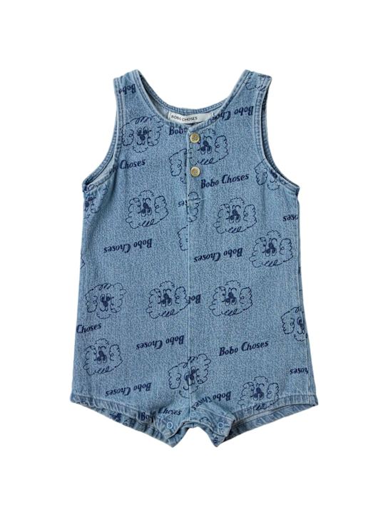 Bobo Choses: Printed denim jumpsuit