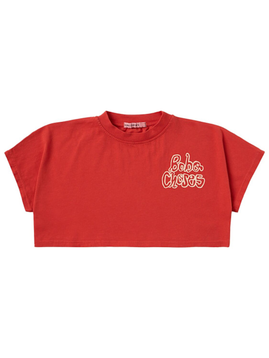 Bobo Choses: Cropped cotton t-shirt