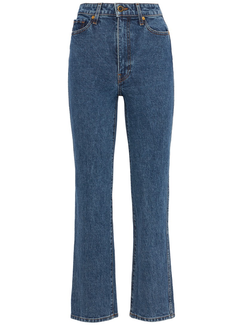 Khaite: Abigail High Rise Straight Jeans