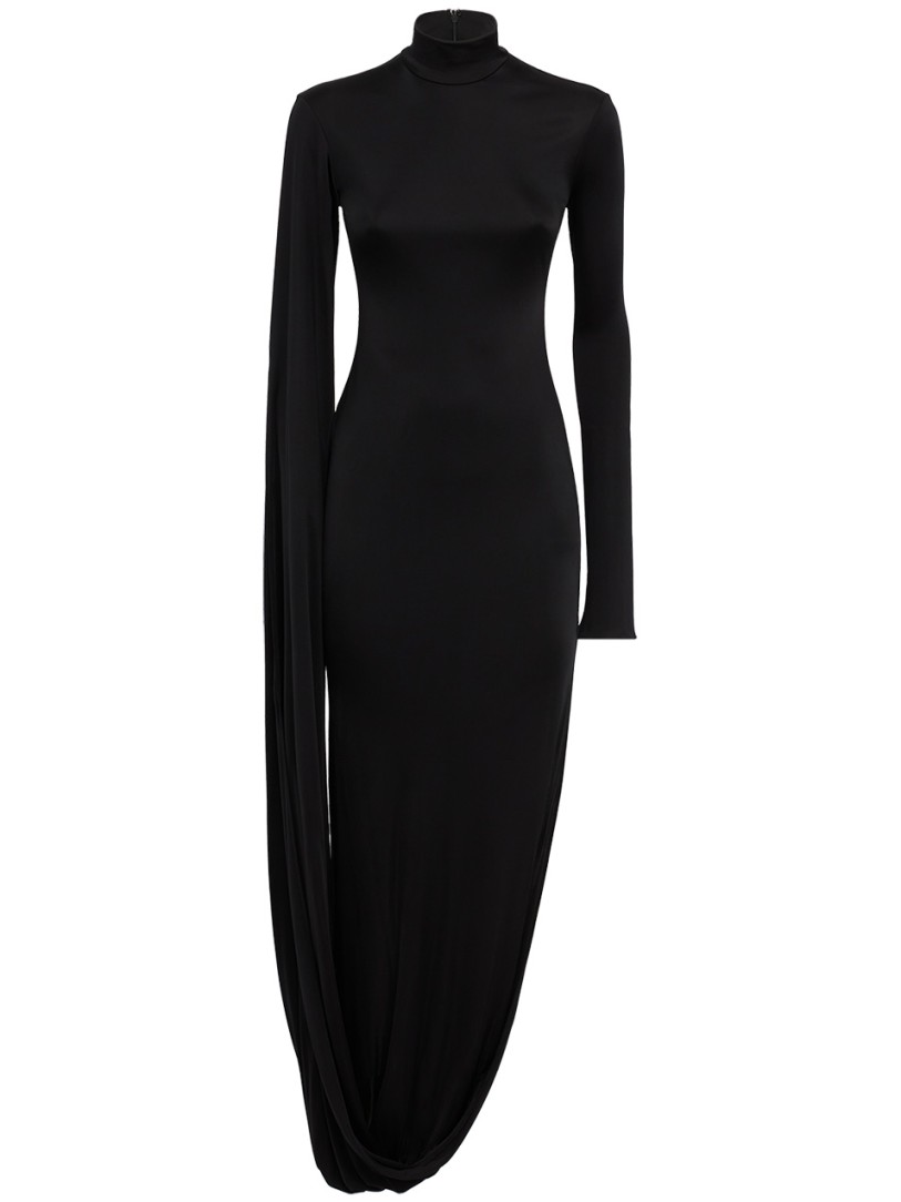 Giuseppe Di Morabito: High-neck dress with draped sleeve