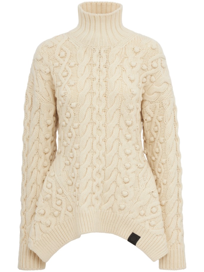 Stella McCartney - Bobble Cable Knit Peplum Jumper