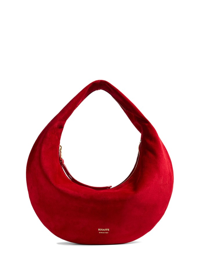 Khaite - Olivia mini suede handbag