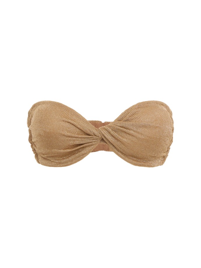 Giuseppe Di Morabito - Metallic Knit Bandeau Bra Top