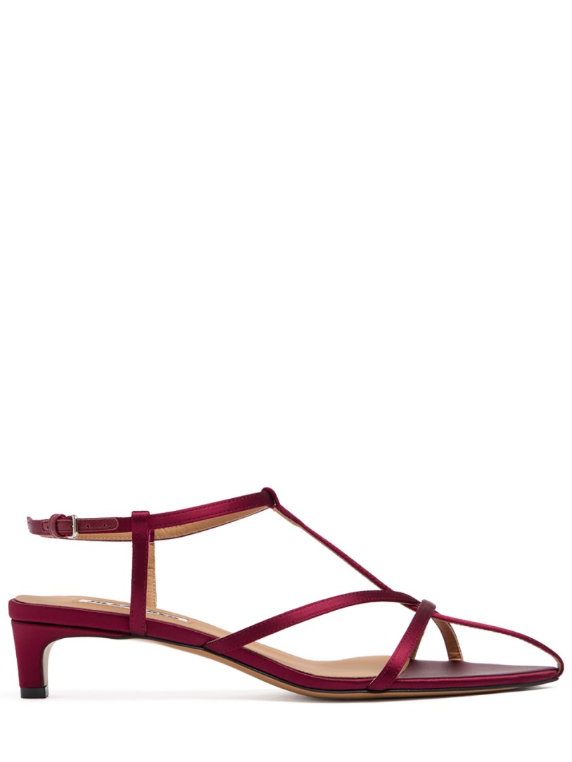 Jil Sander: Cage satin sandals
