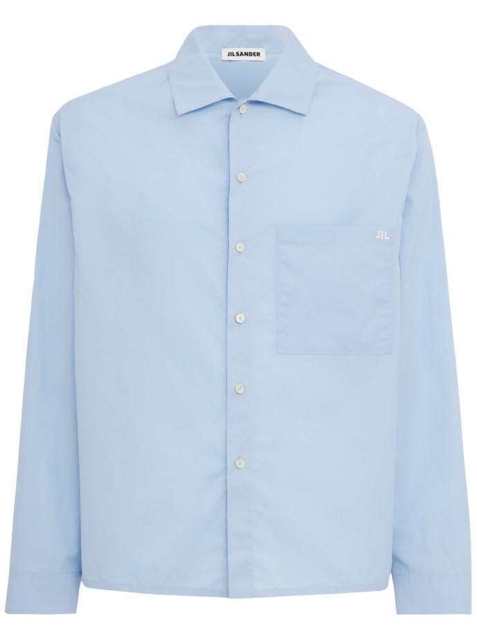 Jil Sander - Jil logo cotton poplin boxy shirt
