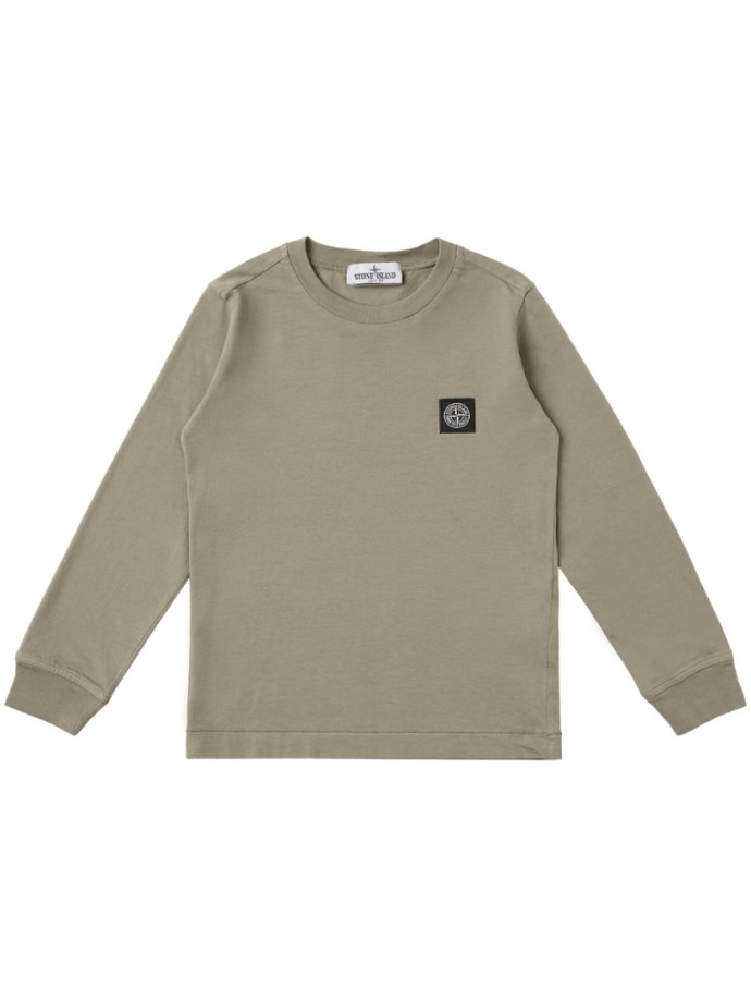 Cotton long-sleeve T-shirt with logo