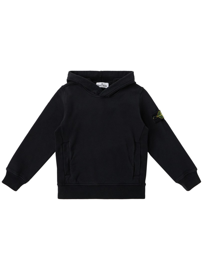 Stone Island Junior: Cotton sweatshirt hoodie