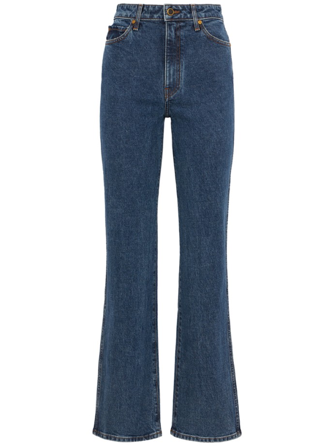 Khaite - Danielle High Rise Straight Jeans
