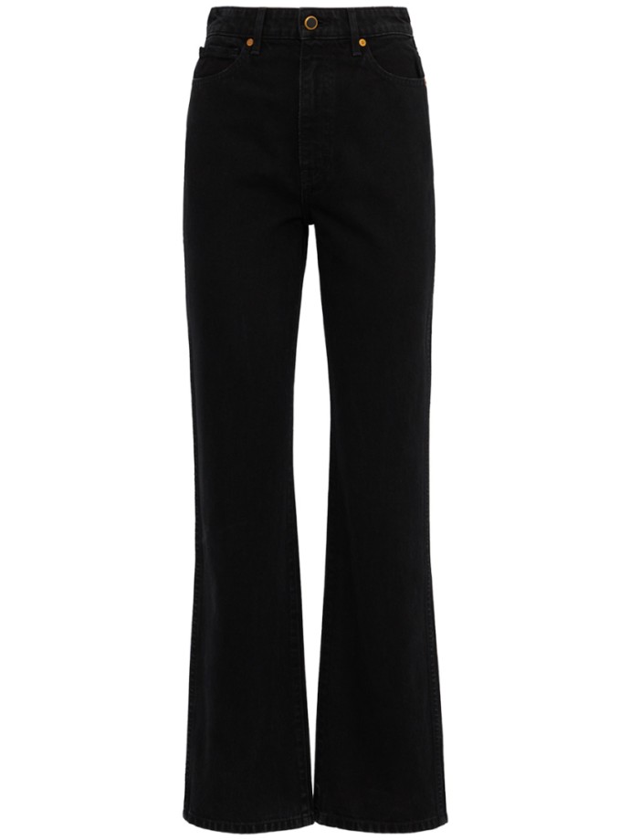 Khaite - Danielle High Rise Straight Jeans
