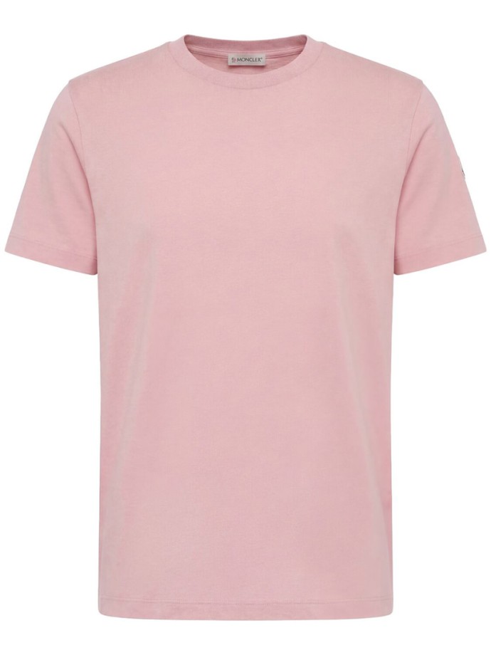 Moncler - Besticktes Logo Baumwoll-T-Shirt