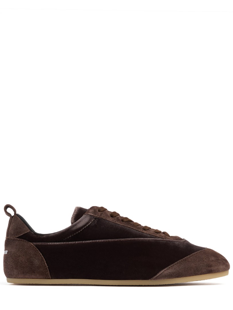 Jil Sander: Etage velvet sneakers