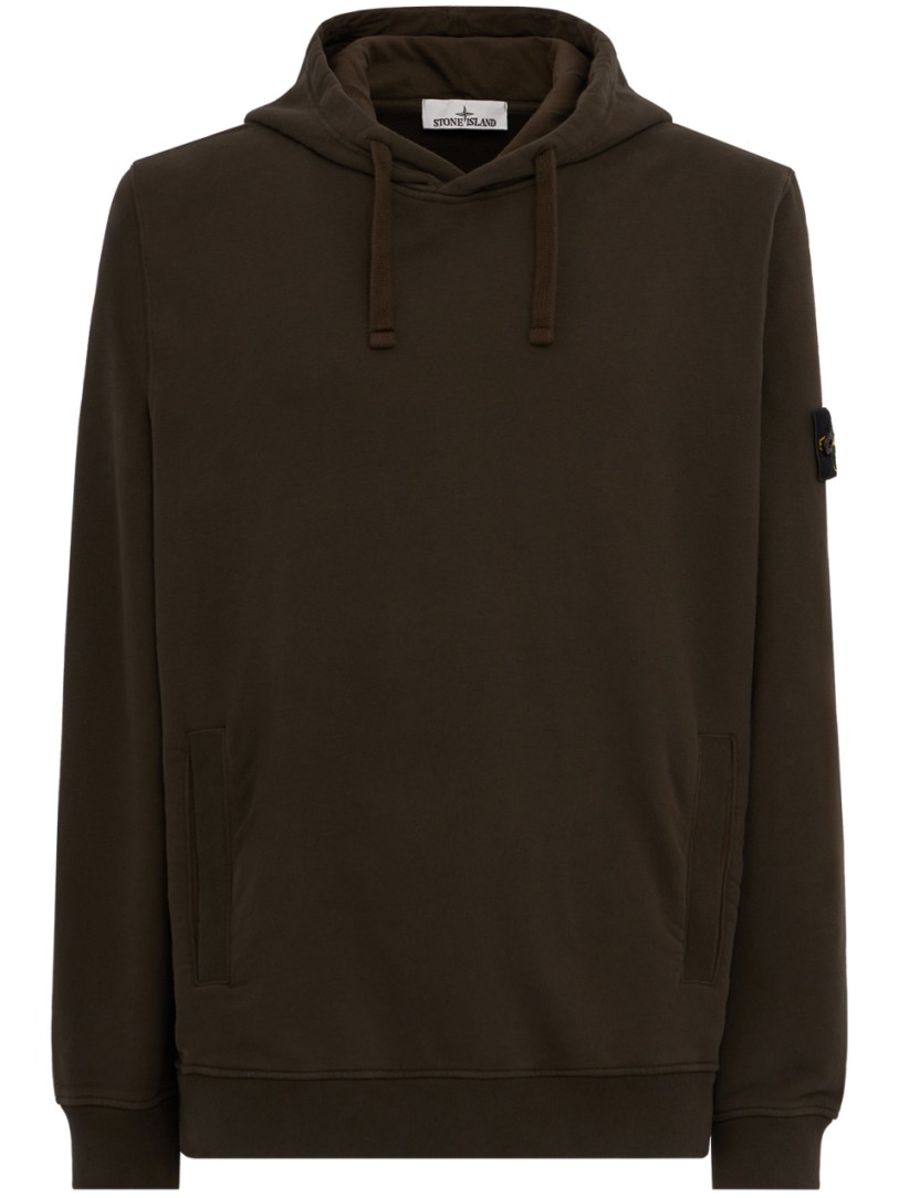 Stone Island: Cotton Hoodie With Kangaroo Pocket