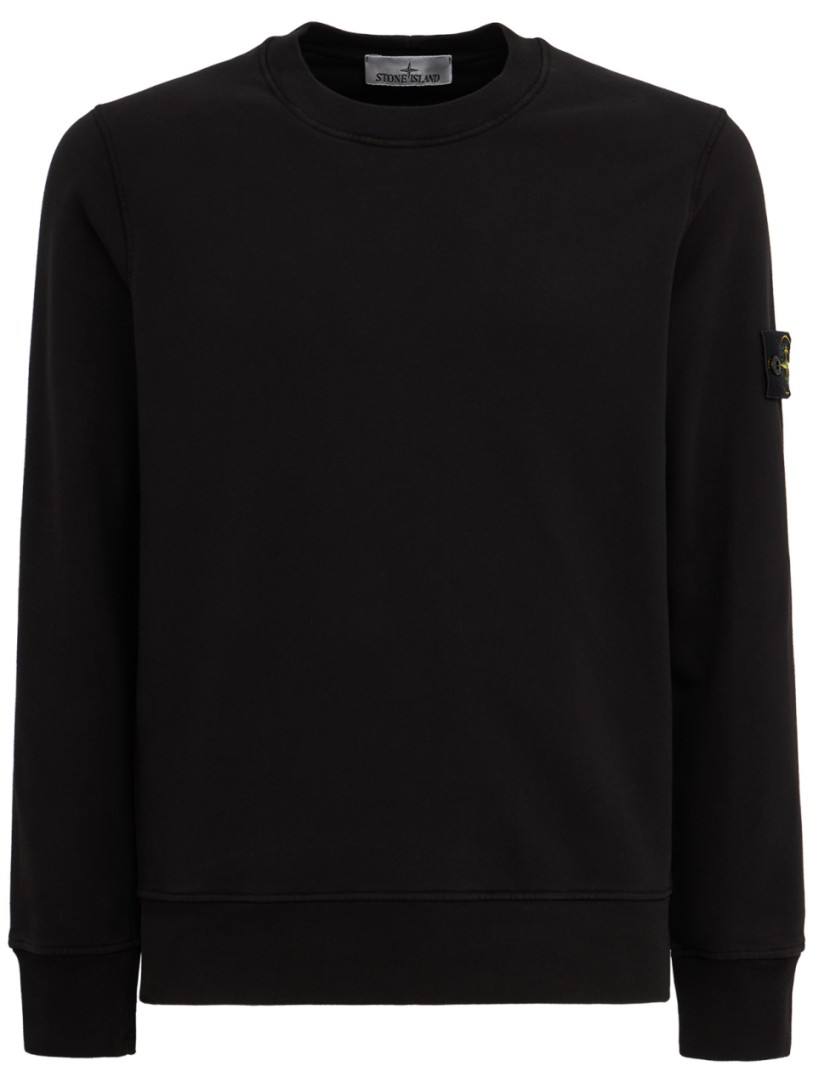 Stone Island: Cotton Crewneck Sweatshirt With Back Yoke