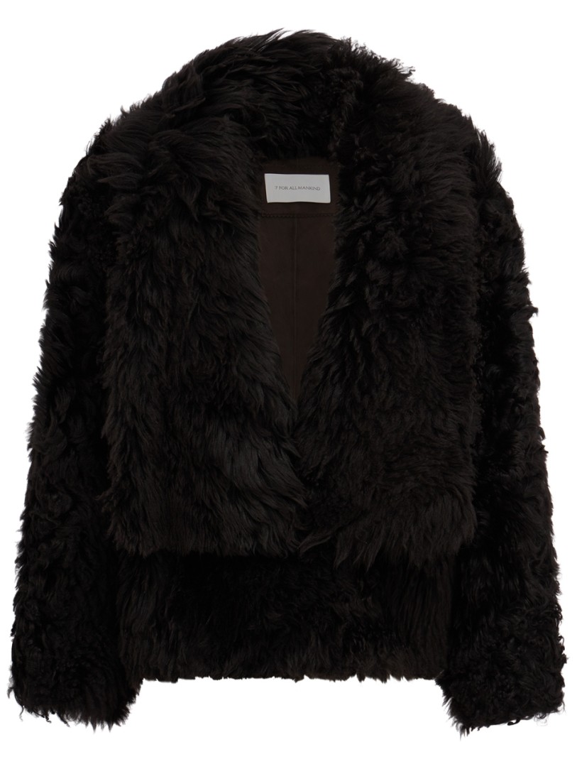 7 For All Mankind: Furry shearling jacket