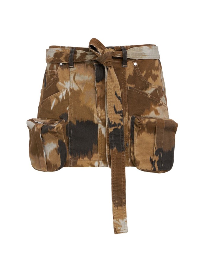 Blumarine - Cargo mini skirt