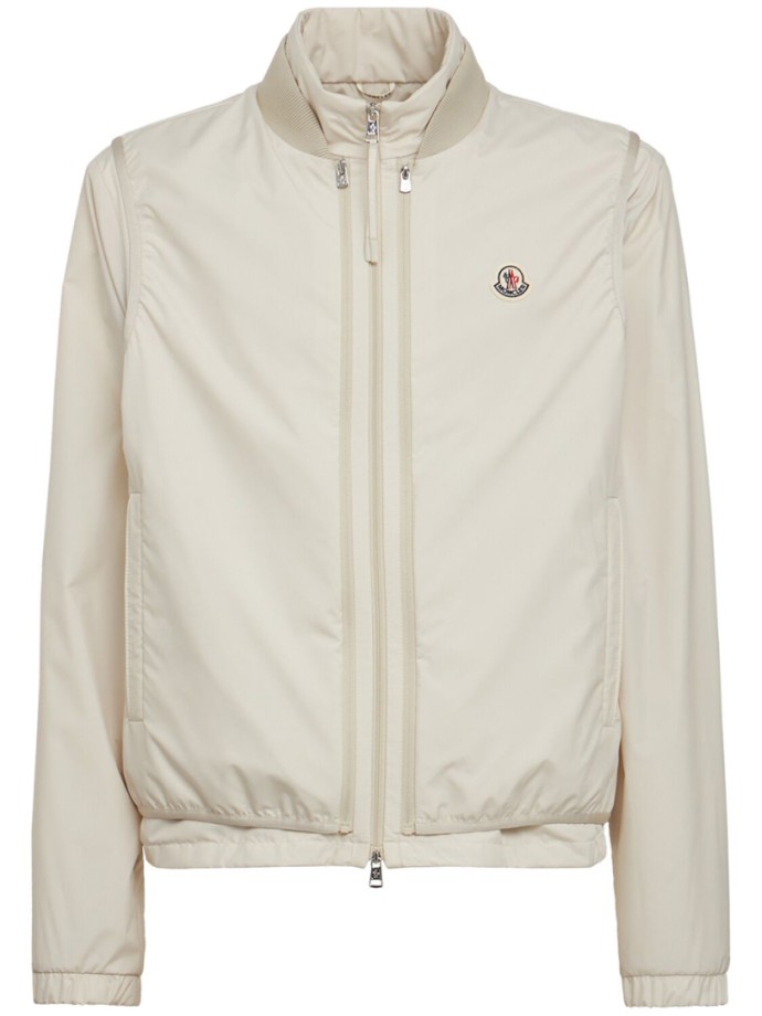 Moncler - Bomberjacke mit geripptem Kragen