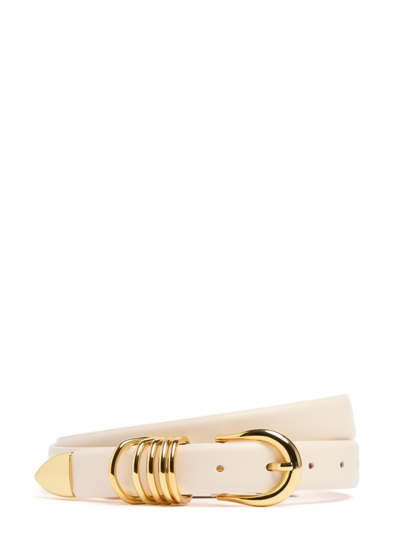 Déhanche: Hollyhock calf leather belt