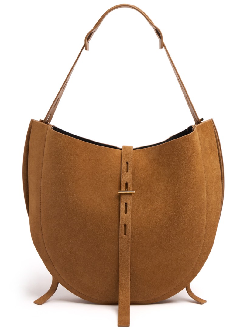 Minobossi: Bolso de hombro de ante Liz