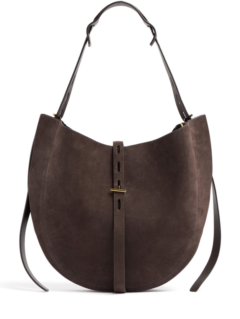 Minobossi: Bolso de hombro de ante Liz