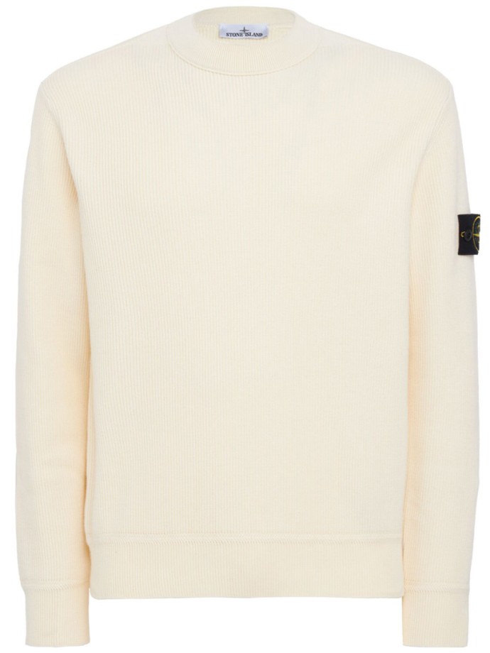 Ribbed Crew Neck Pullover