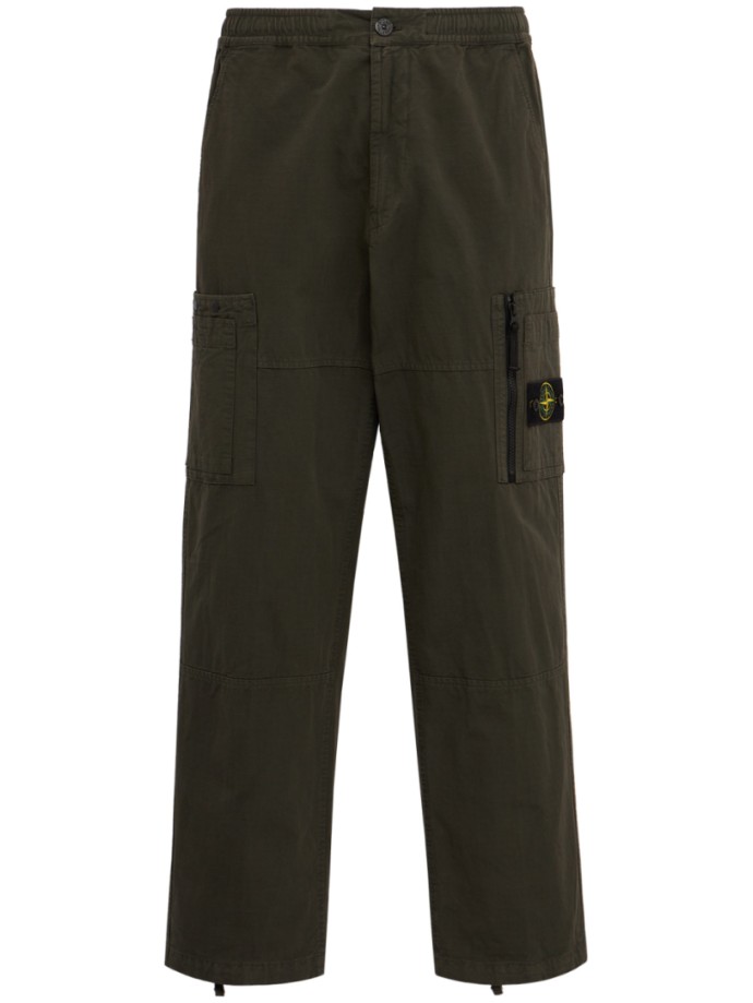 Logo Cotton Regular Pants