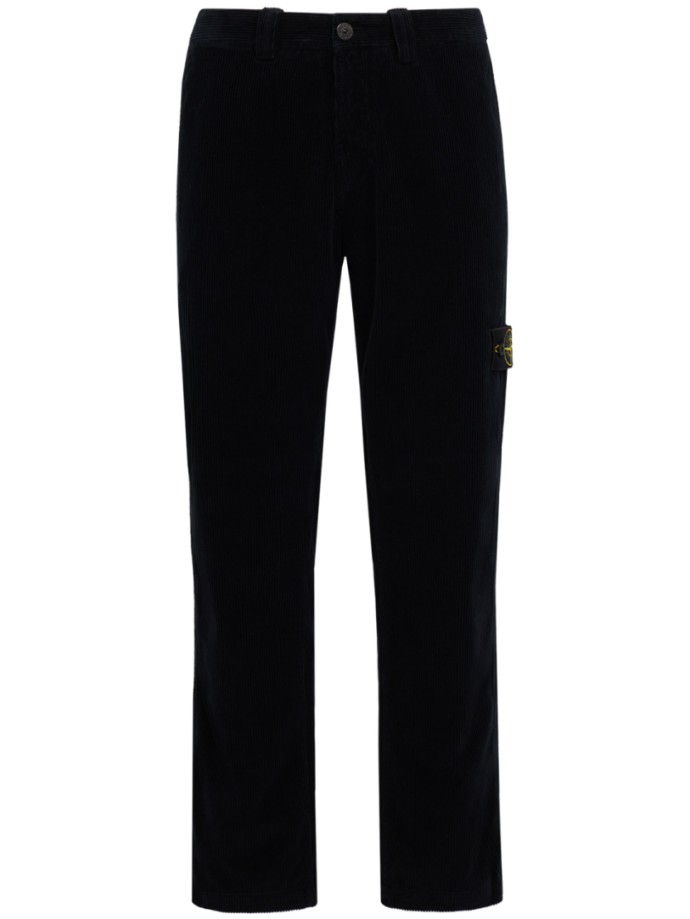 Pantalons slim en coton avec logo
