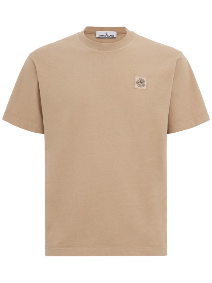 Stone Island - Logo-Patch-Baumwoll-T-Shirt