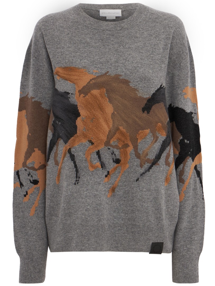 Stella McCartney: Jersey de lana virgen para caballos de carreras