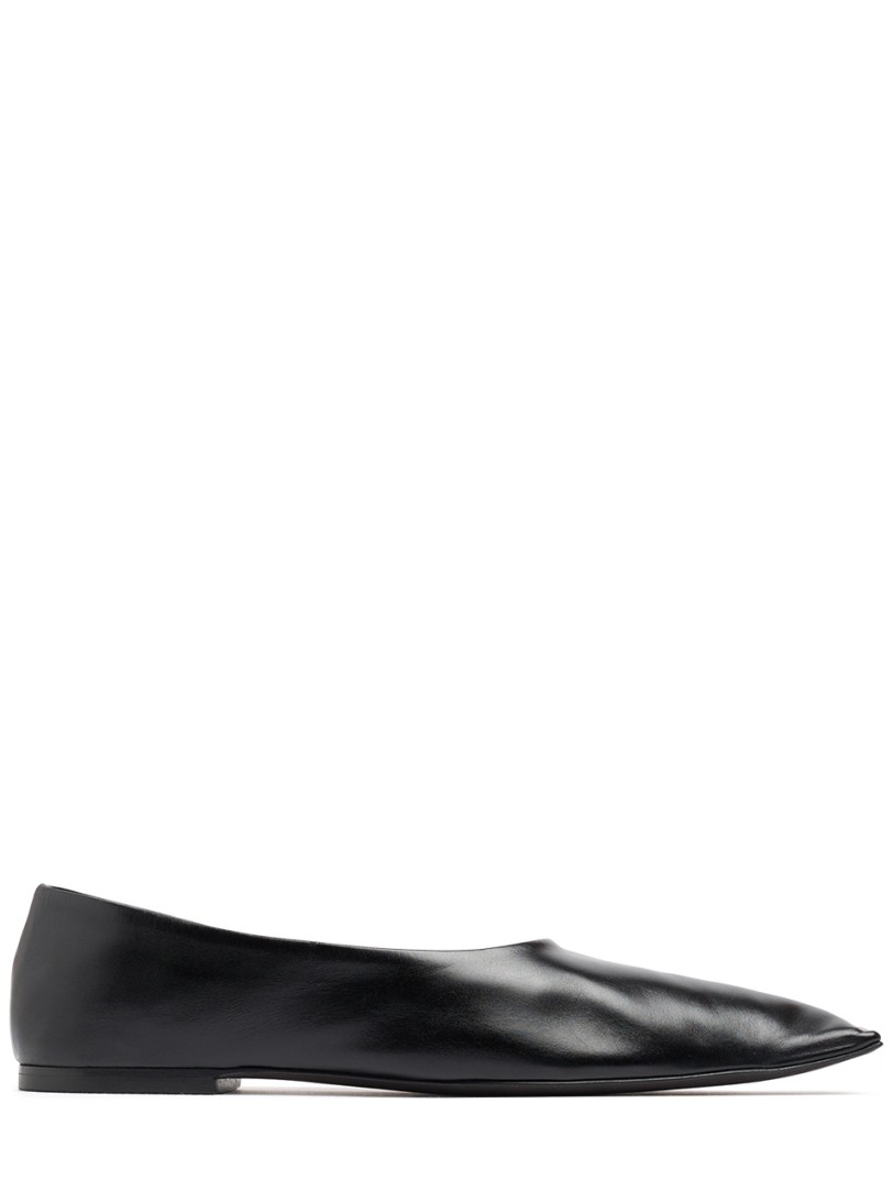 Khaite: Marlene leather ballerina flats