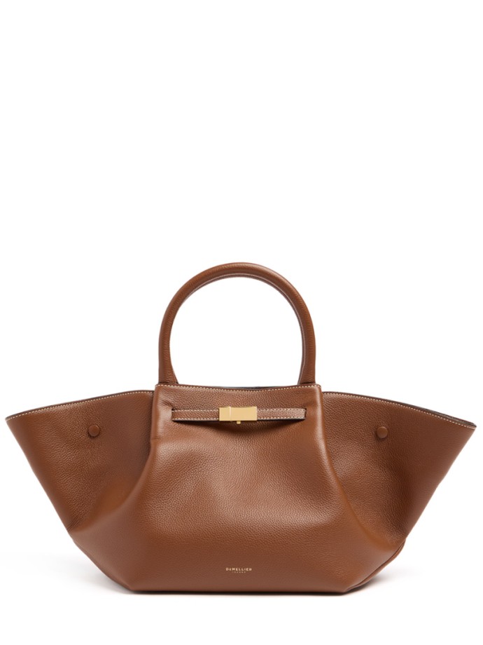 DeMellier - Midi New York genarbtes Leder Einkaufstasche