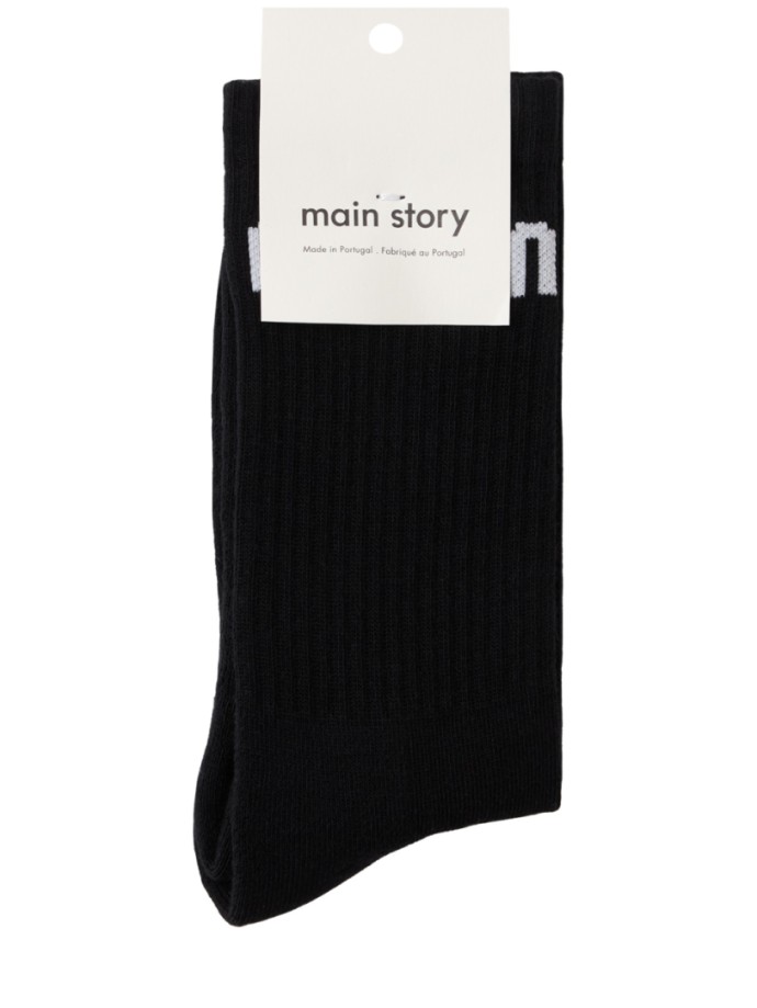 Organic cotton blend long socks