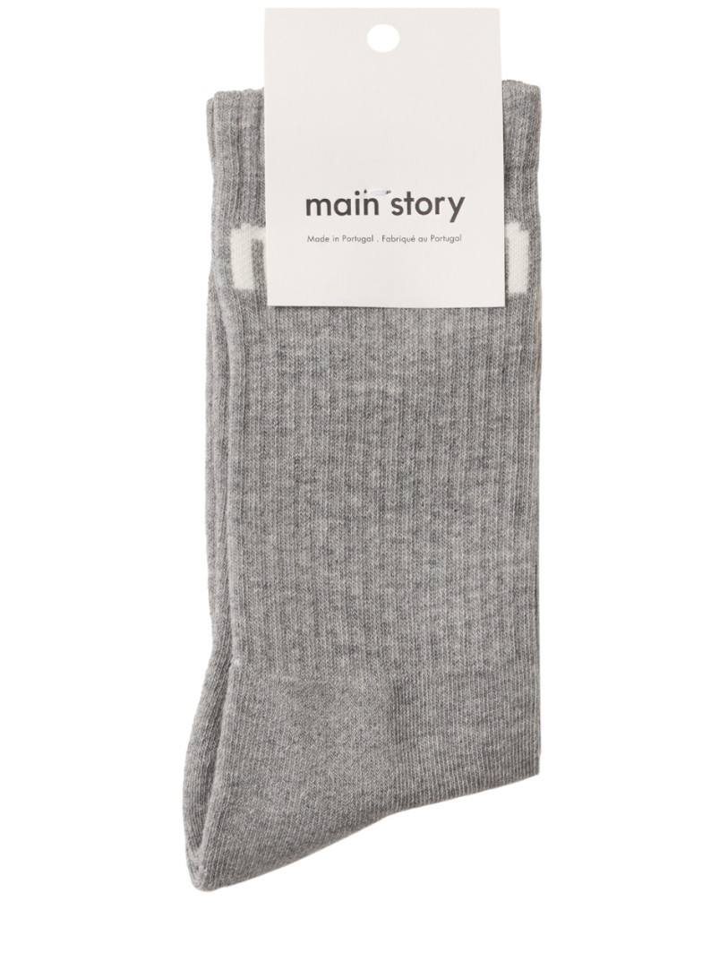 Main Story: Organic cotton blend long socks