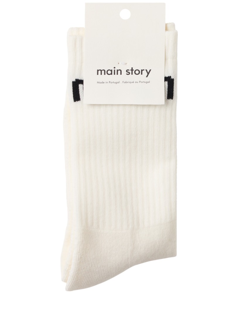 Main Story: Organic cotton blend long socks