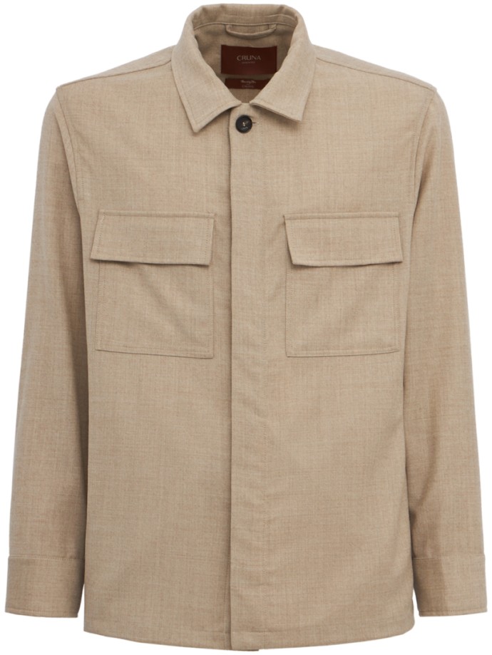 CRUNA - Overshirt con tasche a patta sul petto