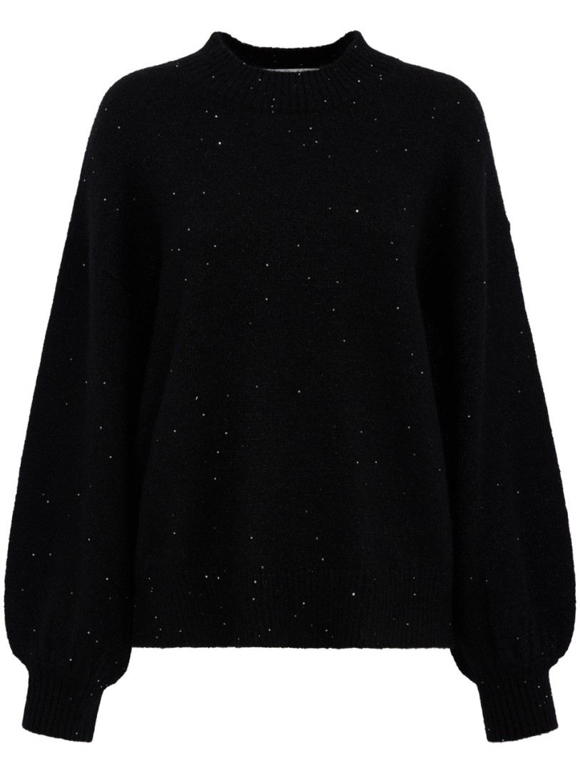 CRUNA: Pull tricot à col ras du cou surdimensionné