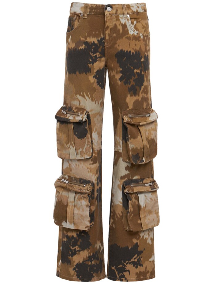 Blumarine - Camouflage cargo pants