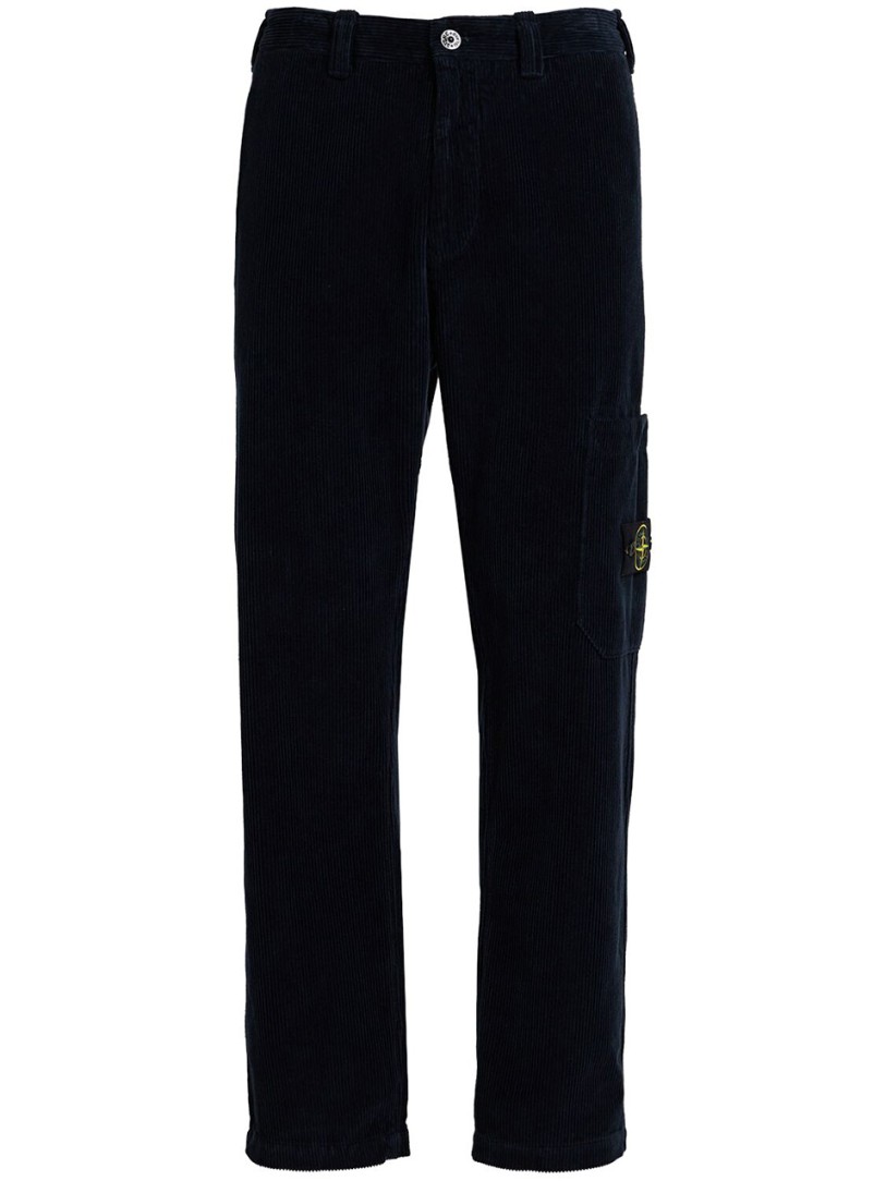 Stone Island: Straight Trousers with Applied Pocket