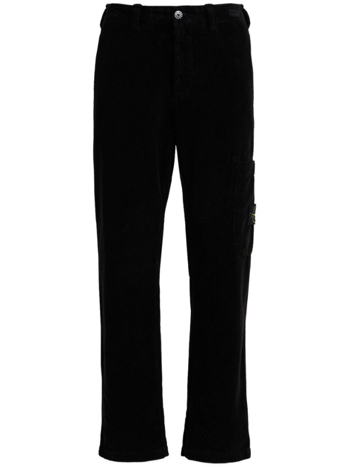 Stone Island - Straight trousers with applied pocket