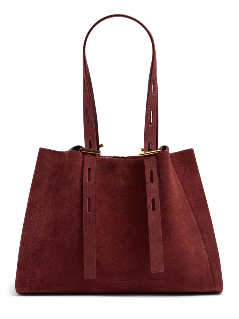 Minobossi: Bolso de hombro de ante Paulina