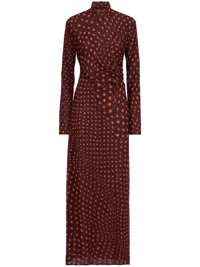 Stella McCartney - Polka Dot Mesh Long Dress