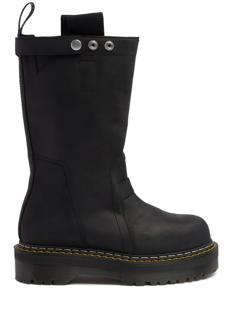 DR.MARTENS X RICK OWENS: Botas de cuero Quad Sole