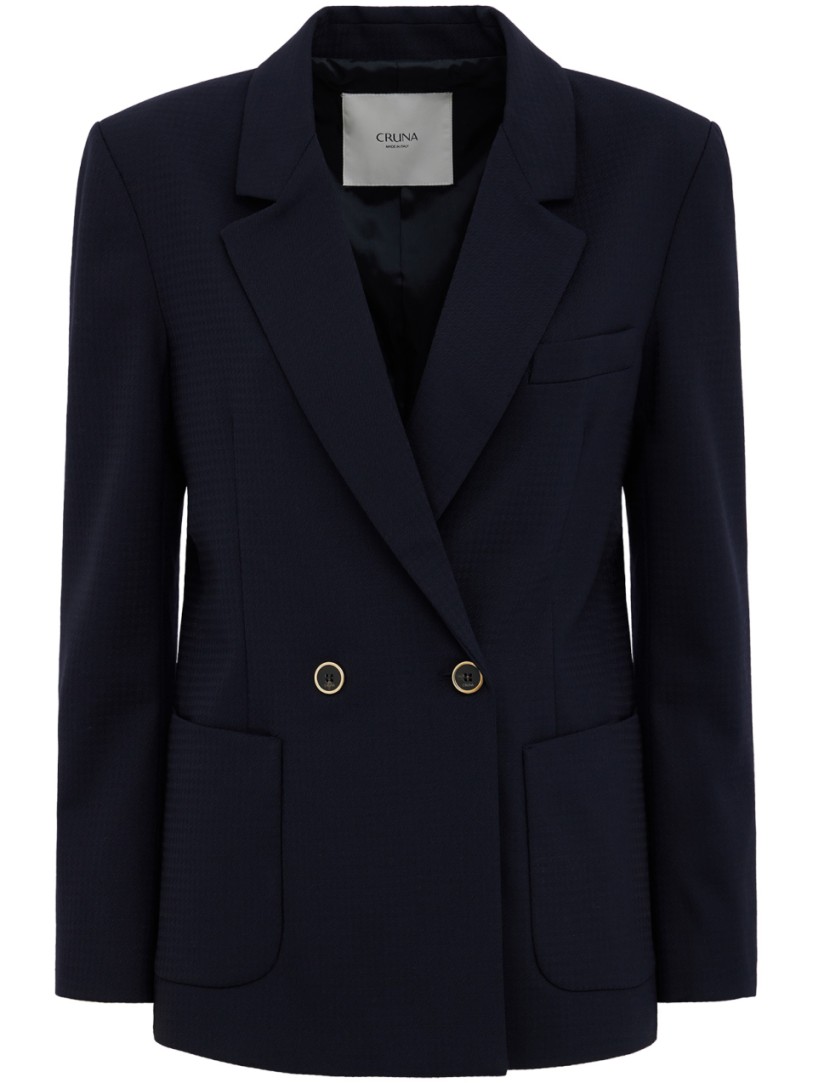 CRUNA: Blazer croisé à coupe régulière