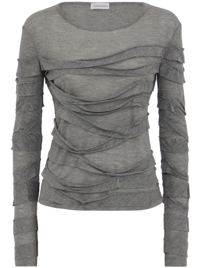 7 For All Mankind - Ribbon long sleeve t-shirt