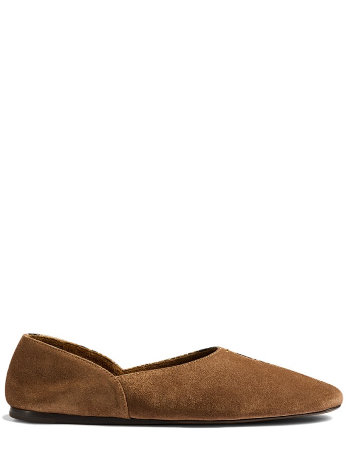 Khaite - Jane Wildleder- und Python-Print-Ballerinas