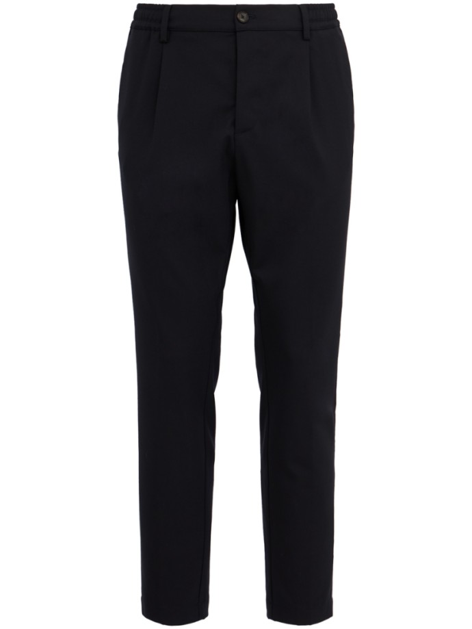 CRUNA - Single pleat slim tapered fit with elastane