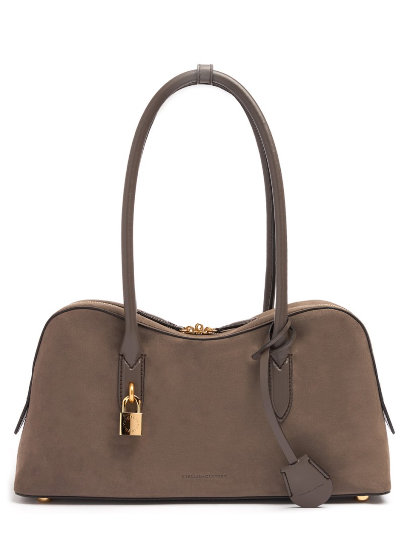 Stella McCartney: Stella Ryder Medium alter suede bag
